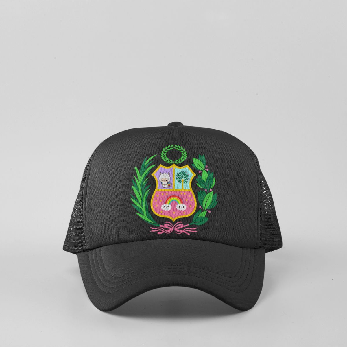 GENERICO - GORRA TRUCKER -ESCUDO PERU MOD006
