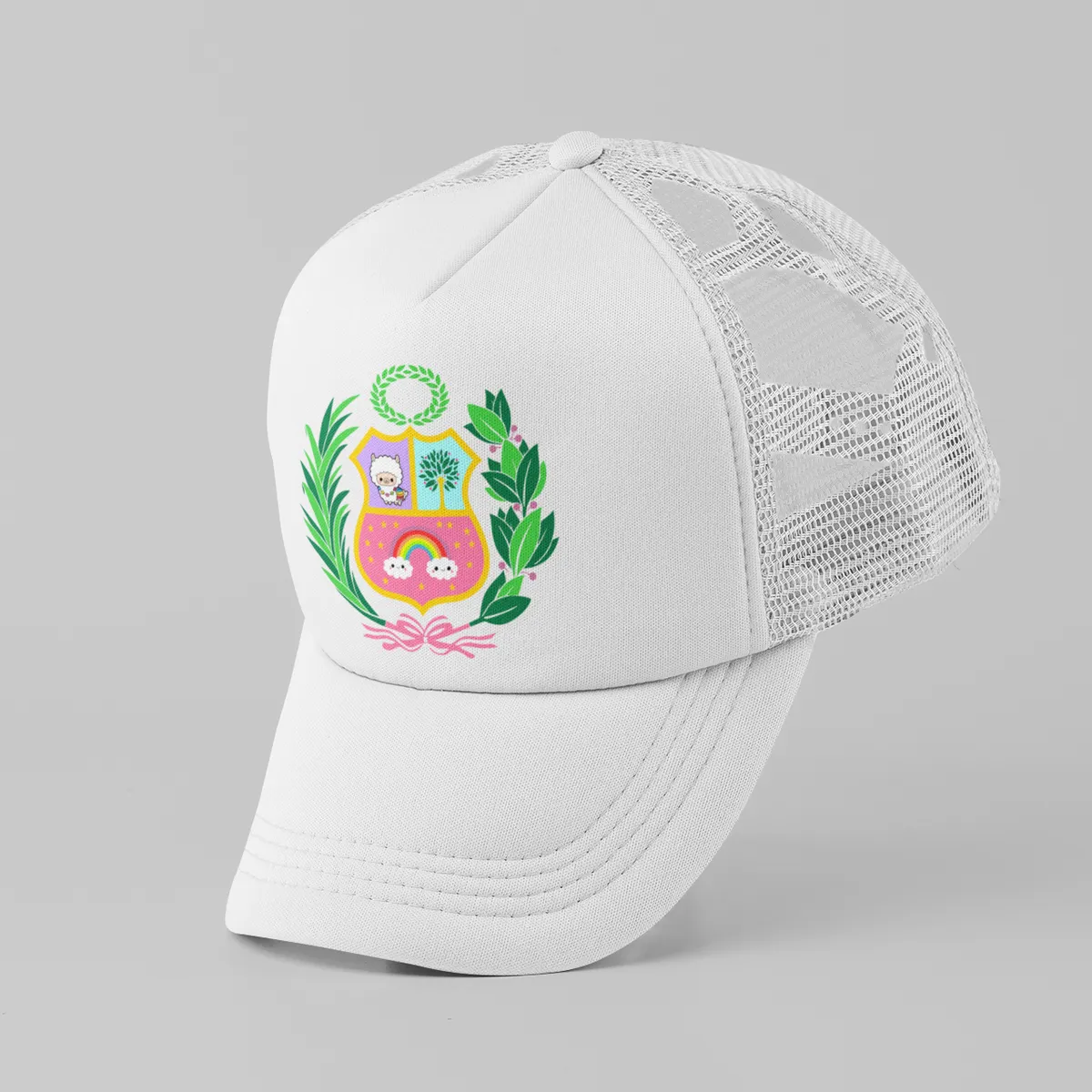 GENERICO - GORRA TRUCKER -ESCUDO PERU MOD006