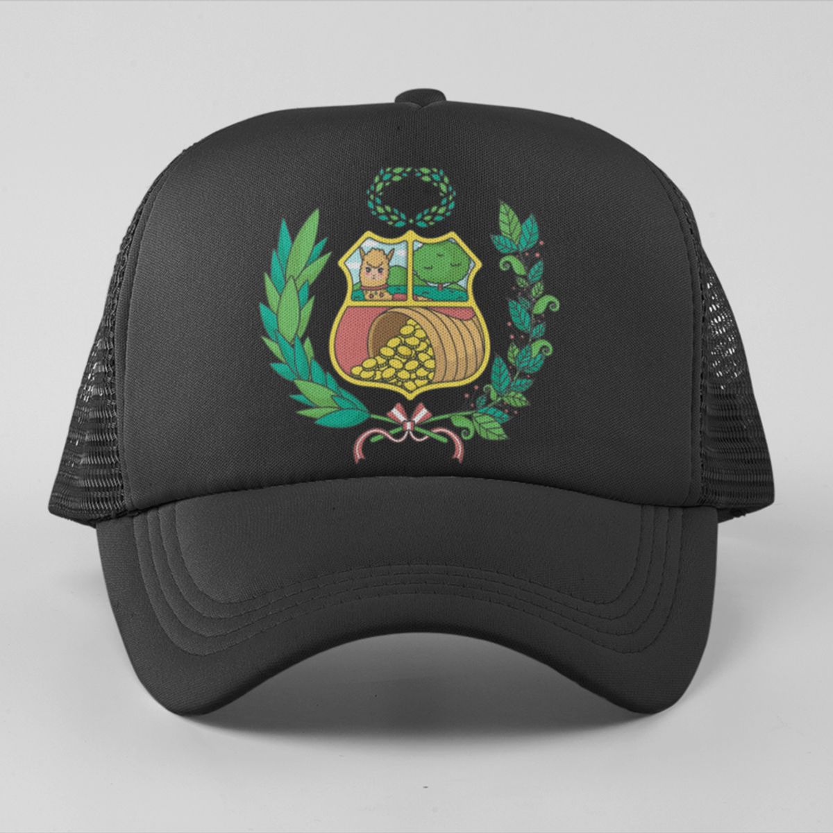 GENERICO - GORRA TRUCKER -ESCUDO PERU MOD003