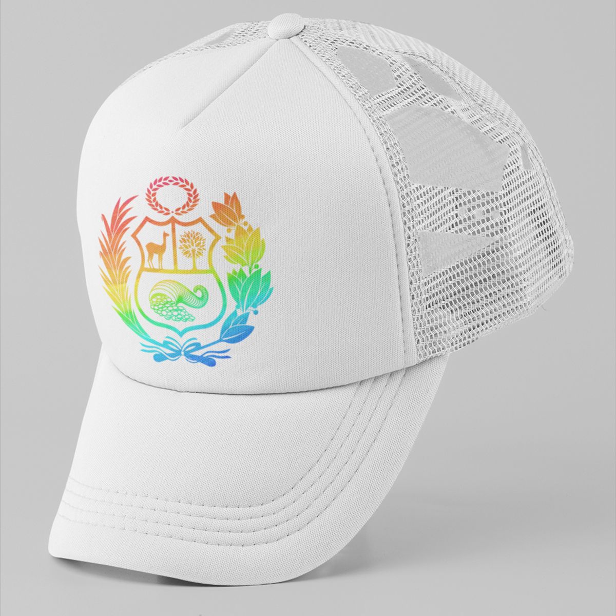 GENERICO - GORRA TRUCKER -ESCUDO PERU MOD002