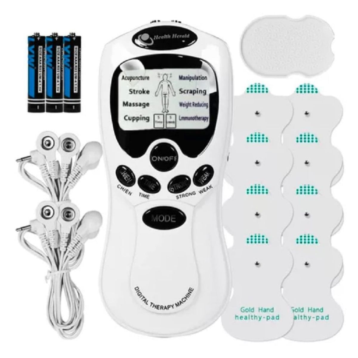 VICTORIA - Masajeador Eléctrico con parches Tens Electrodos con 8 parches