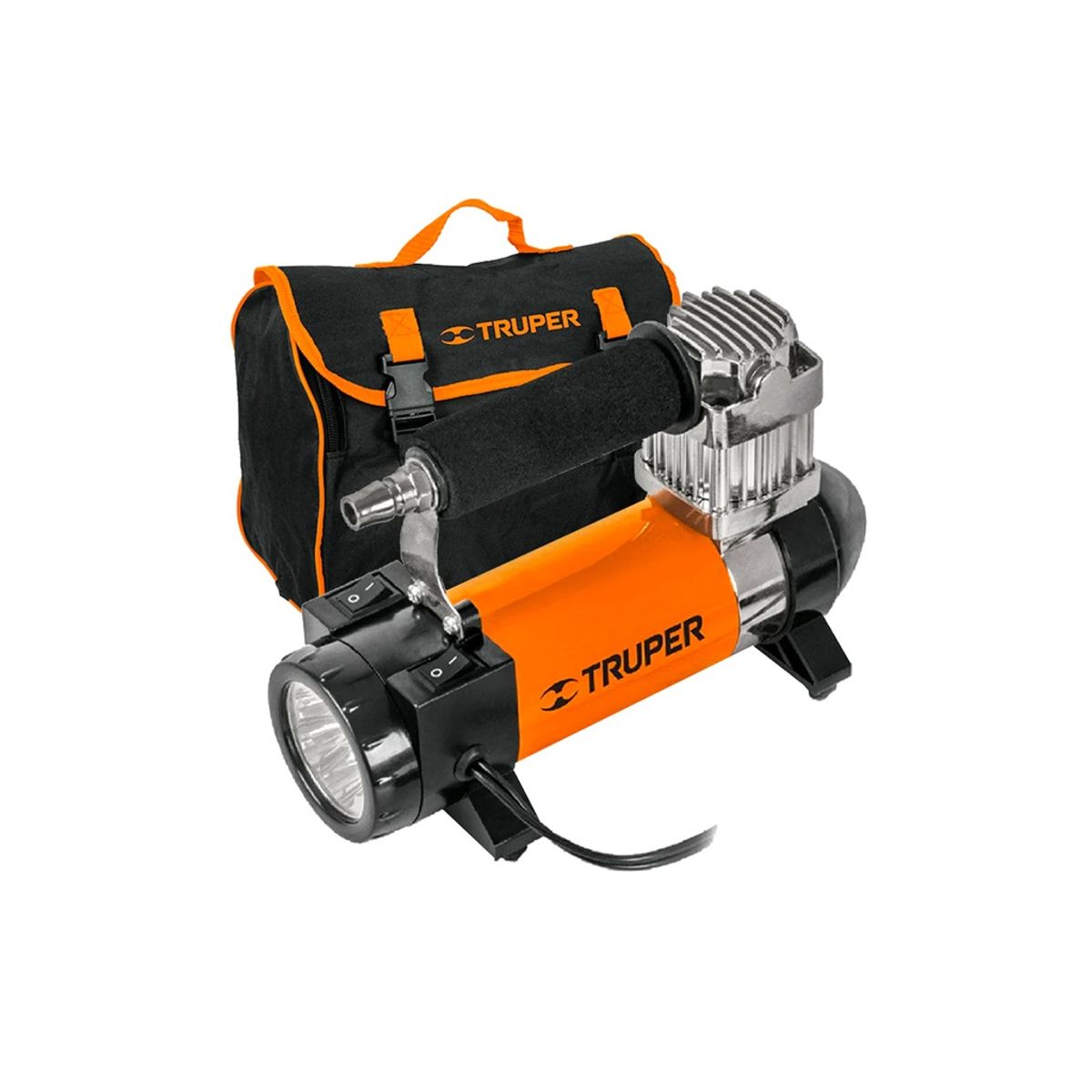 TRUPER - Inflador Compresor de aire 12v para Neumaticos Llantas