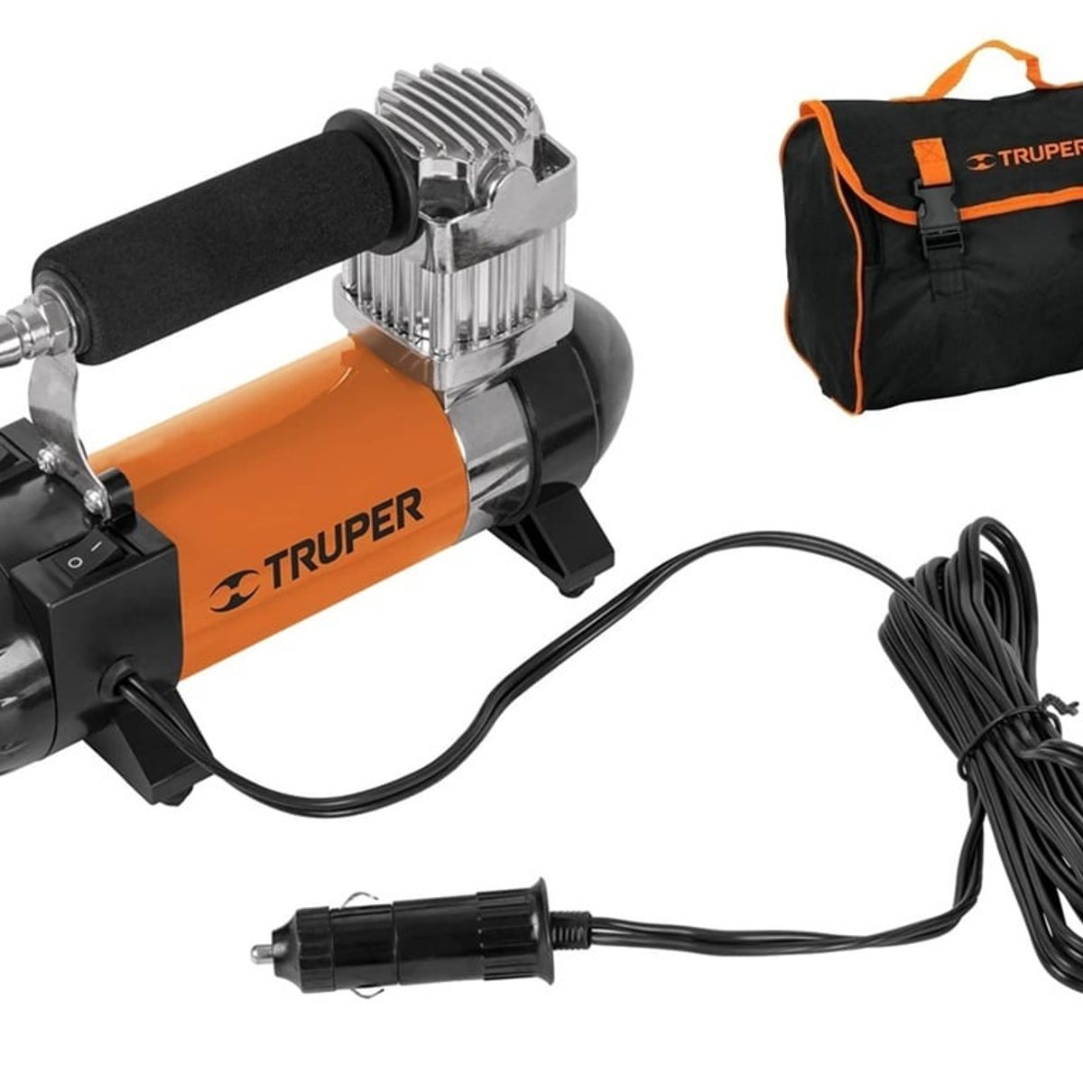 TRUPER - Inflador Compresor de aire 12v para Neumaticos Llantas