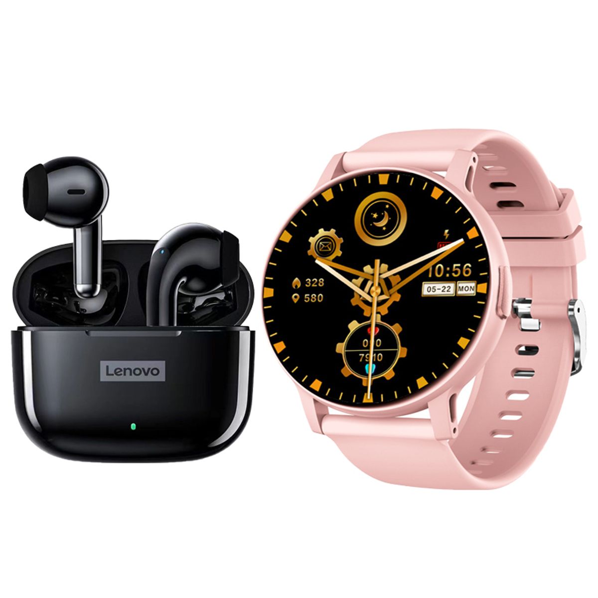 LENOVO - Lenovo LP40 PRO Audífonos Bluetooth y reloj inteligente