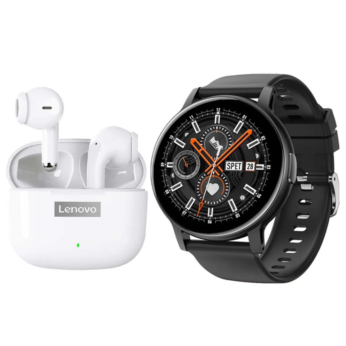 LENOVO - Lenovo LP40 PRO Audífonos Bluetooth y reloj inteligente