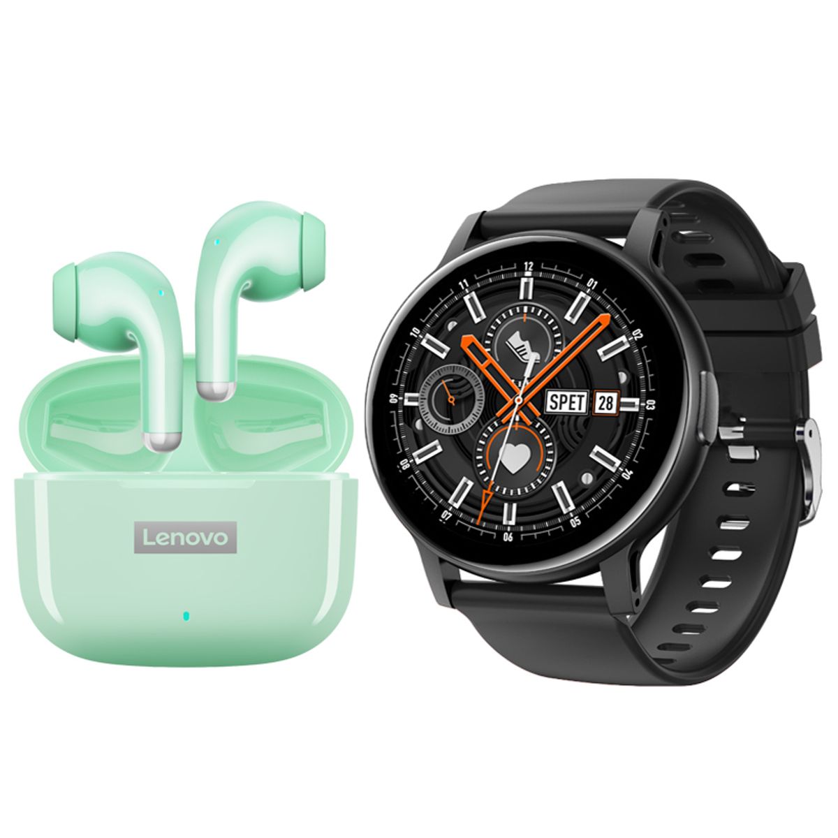 LENOVO - Lenovo LP40 PRO Audífonos Bluetooth y reloj inteligente