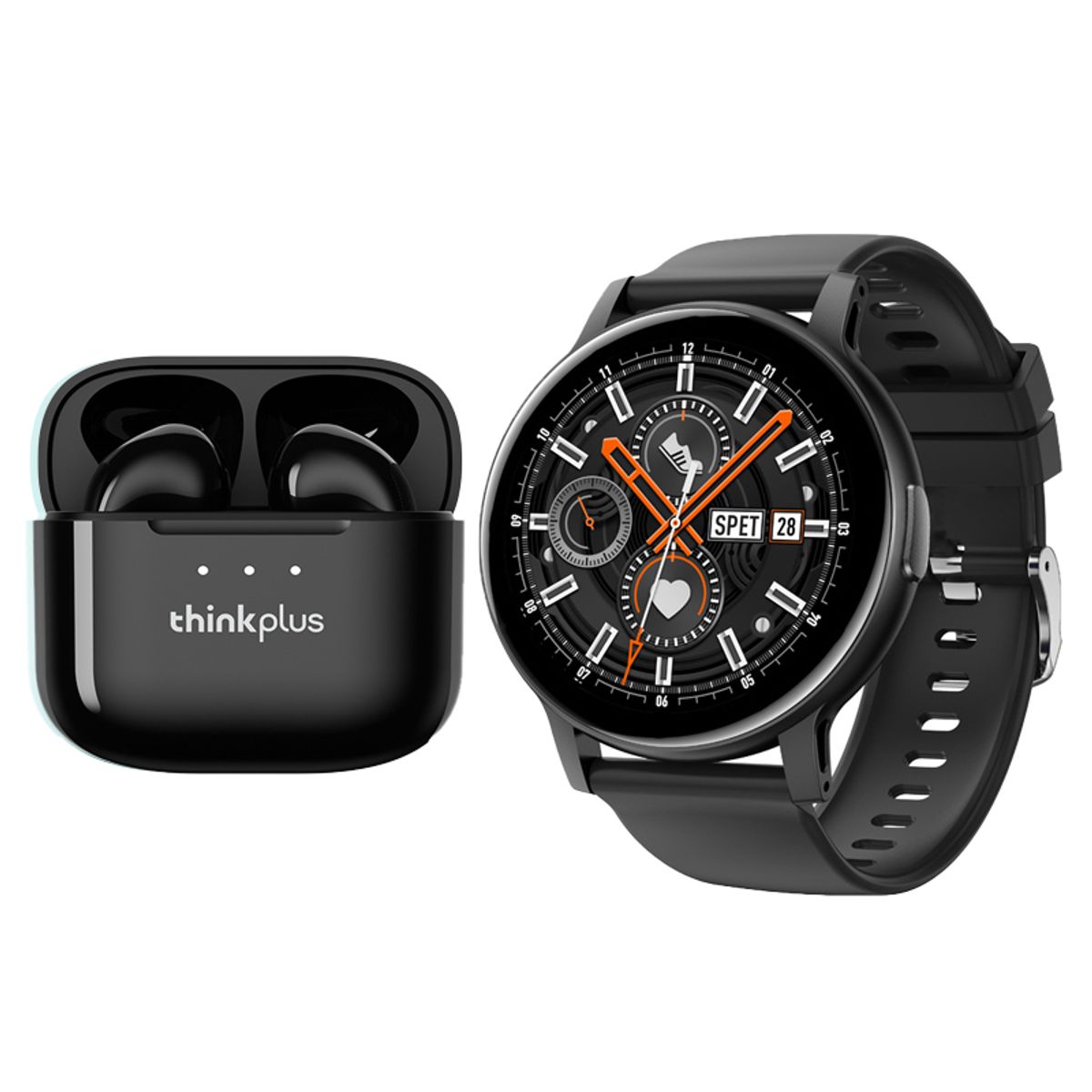 LENOVO - Audífonos Bluetooth Lenovo LP23 y reloj inteligente