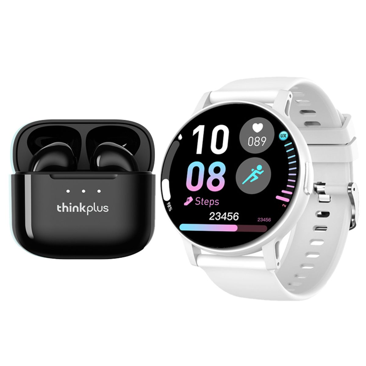 LENOVO - Audífonos Bluetooth Lenovo LP23 y reloj inteligente