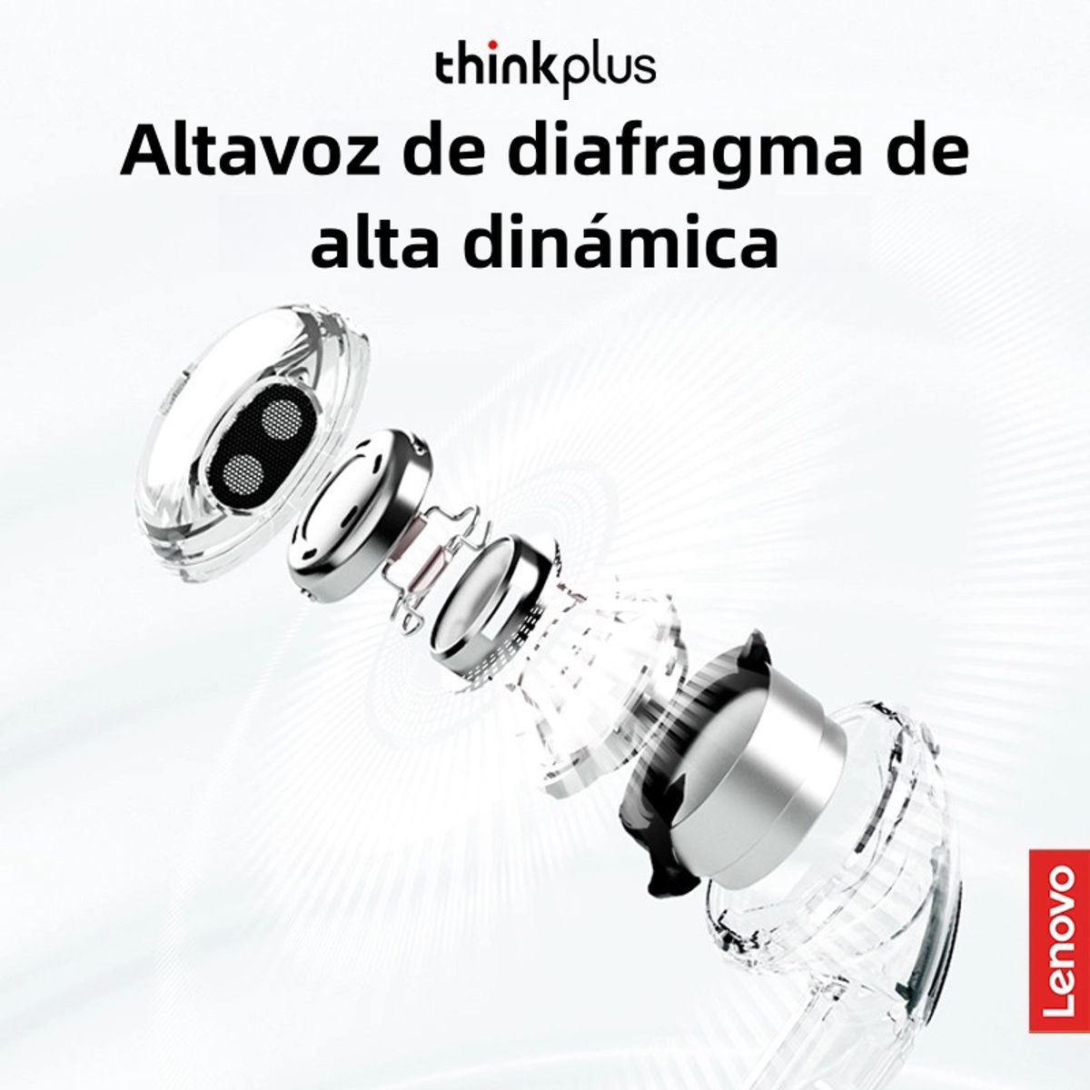 LENOVO - Audífonos Bluetooth Lenovo LP2 PRO Blanco