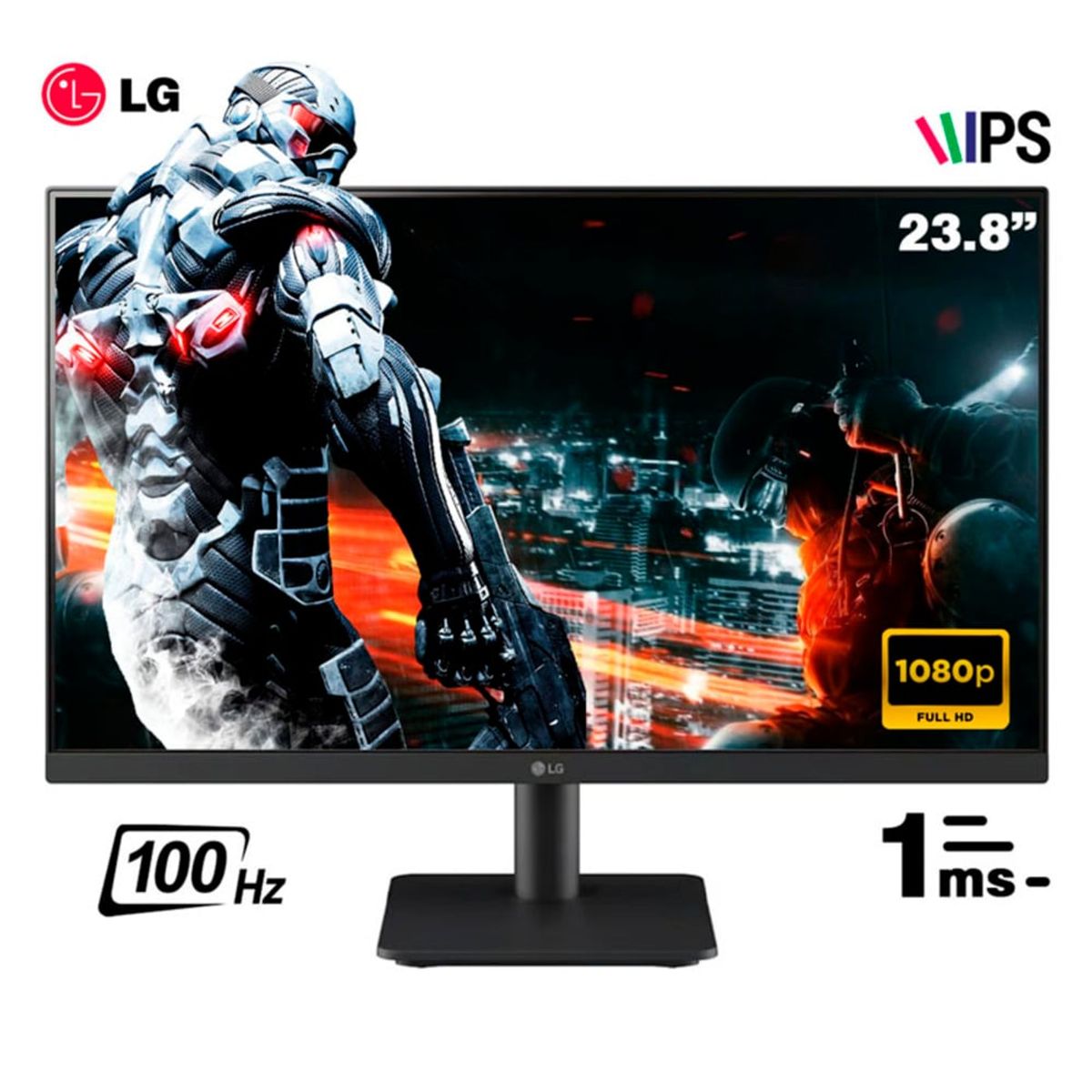 LG - MONITOR LG LED IPS 24MS500-B 23.8 1920 X 1080 100HZ 2 HDMI