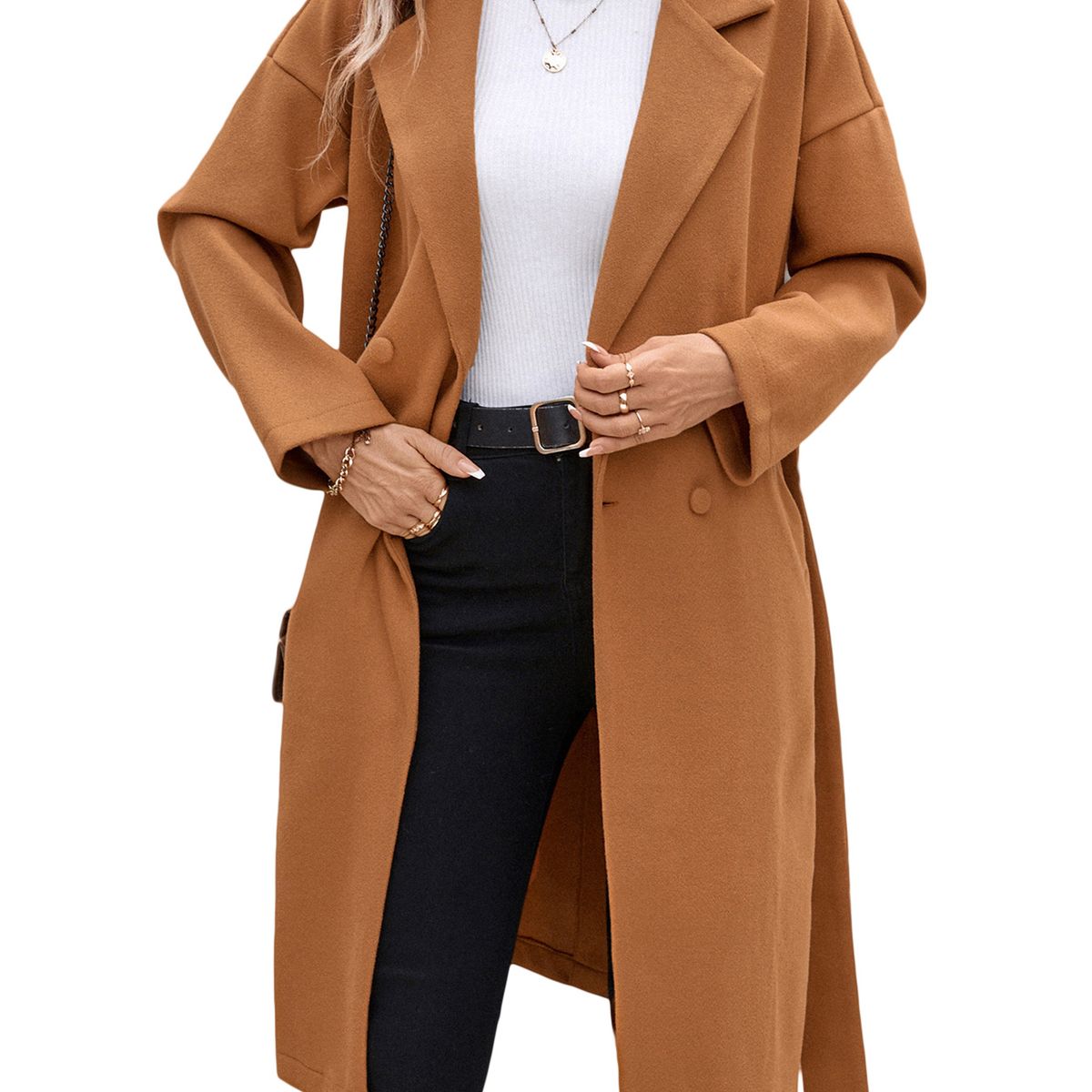 BLWOENS - Chaqueta para mujer - Marrón