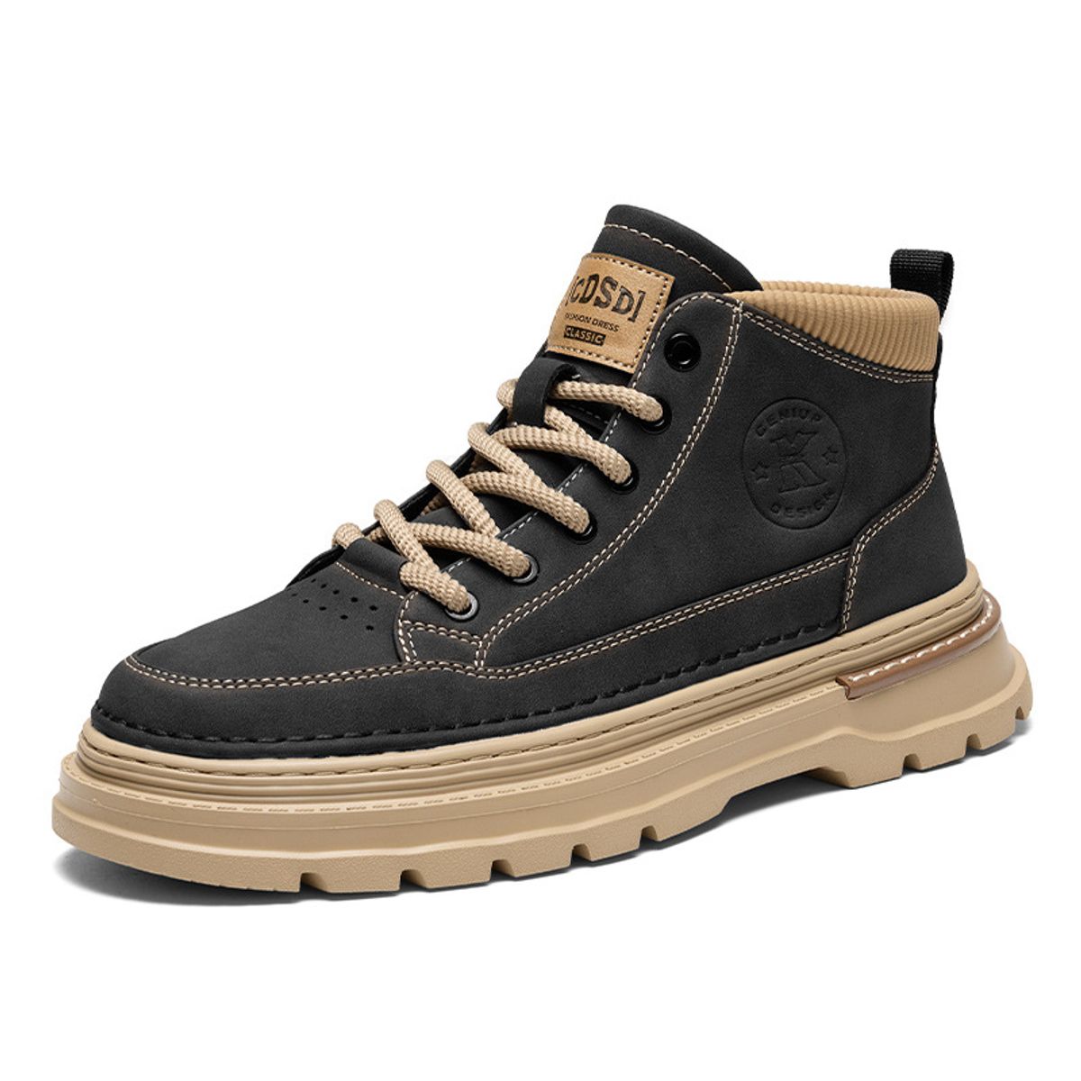 BLWOENS - Zapatos Botas de Martín para Hombre - Negro