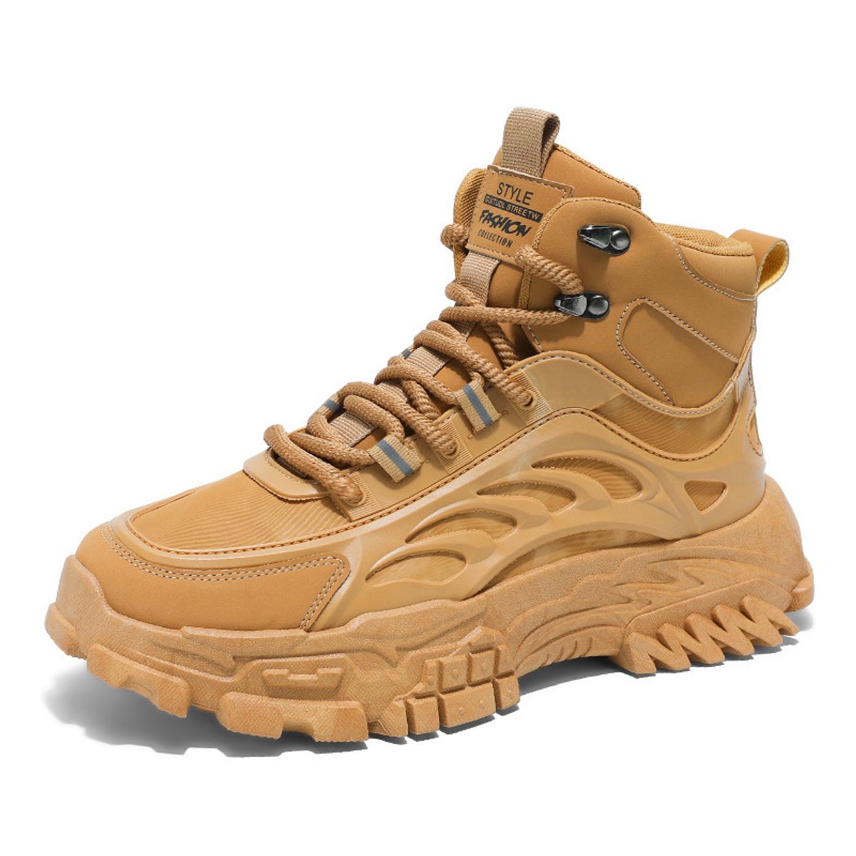 BLWOENS - Zapatos Botas de Martín para Hombre - Marrón