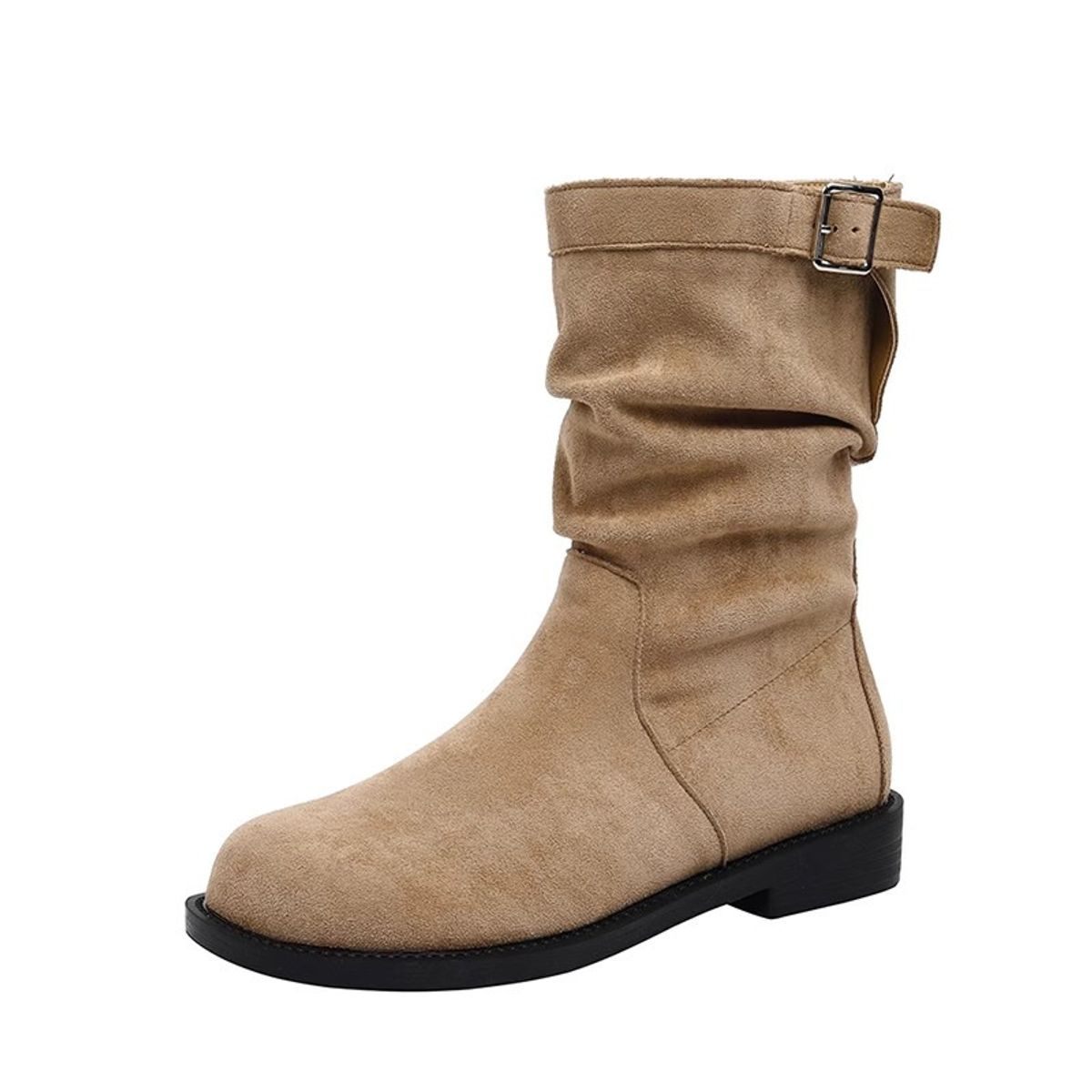 BLWOENS - Zapatos BOTAS cortas de invierno para mujeres Zapatilla - Beige