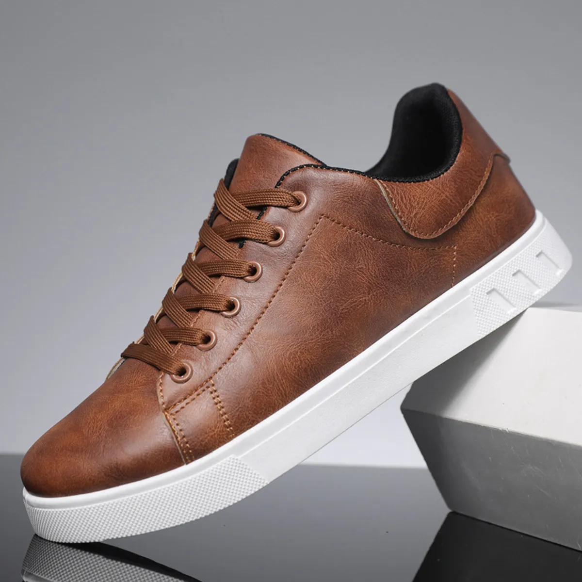 BLWOENS - Zapatos de portivas para hombres Zapatillas - Marrón