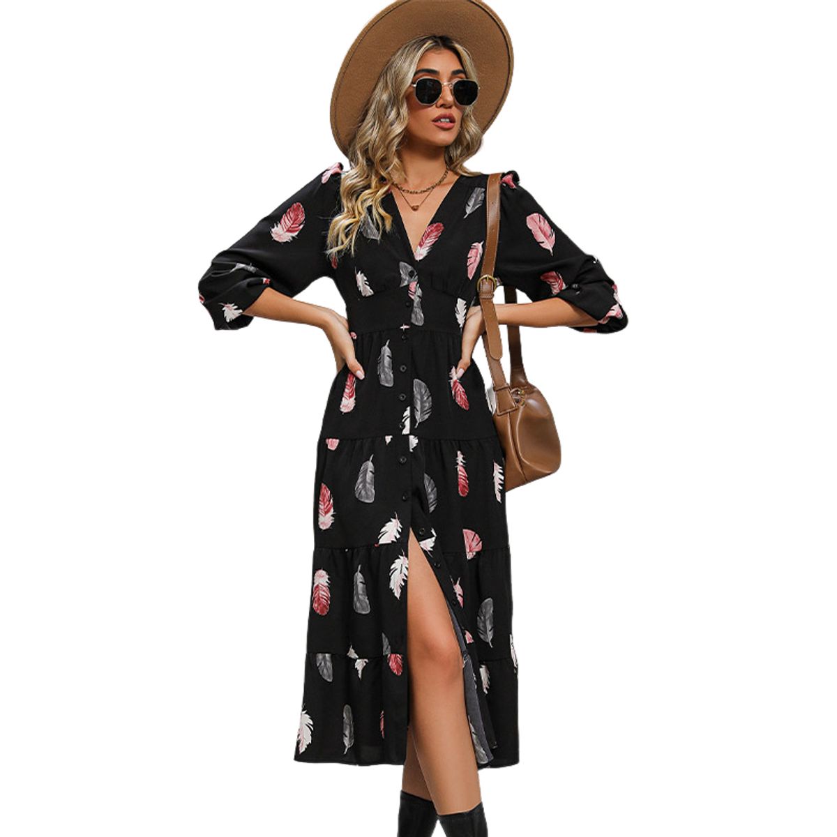 BLWOENS - Vestidos casuales de para mujeres - Negro