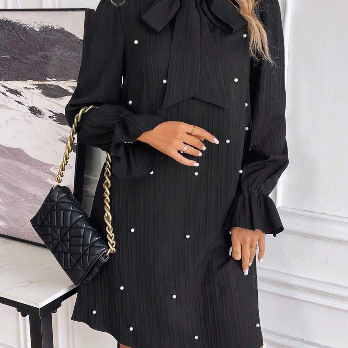 BLWOENS - Vestidos casuales de para mujeres - Negro