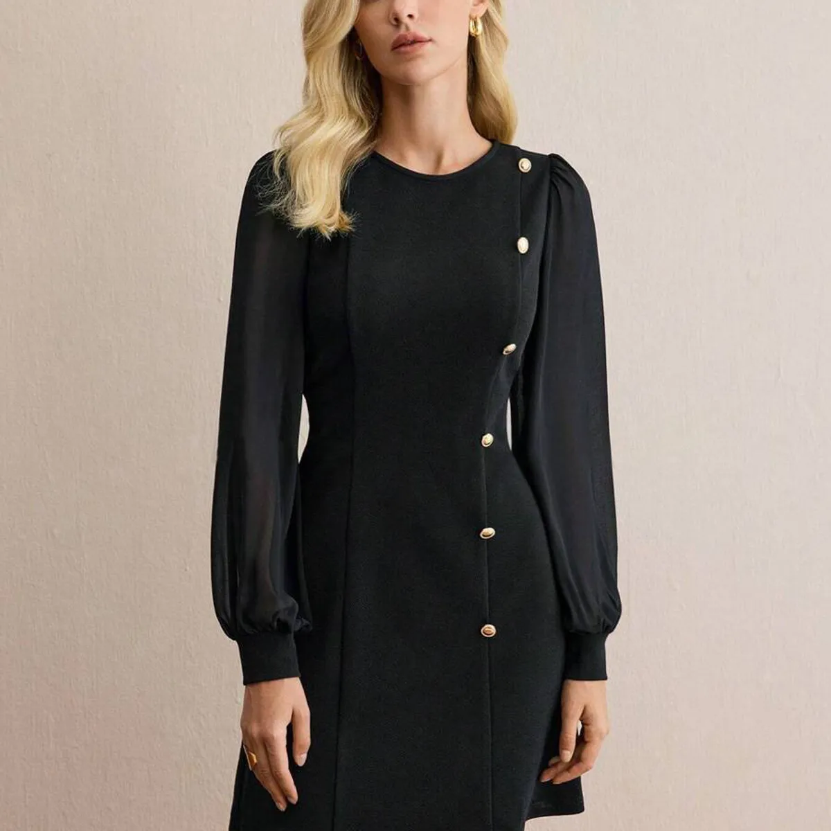 BLWOENS - Vestidos casuales de para mujeres - Negro