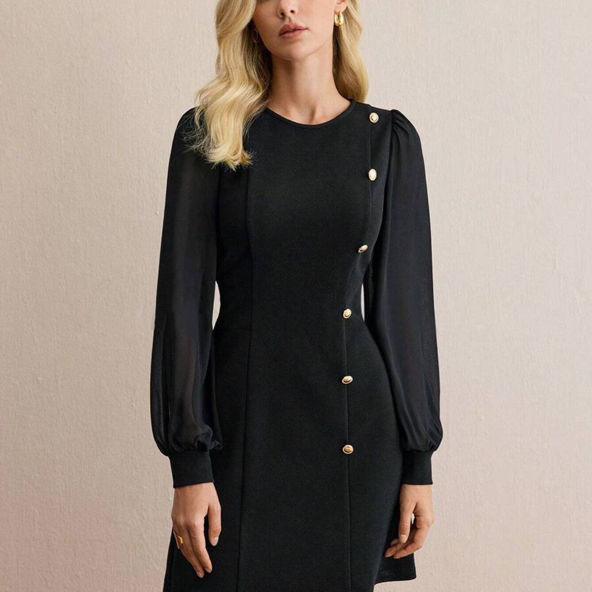 BLWOENS - Vestidos casuales de para mujeres - Negro