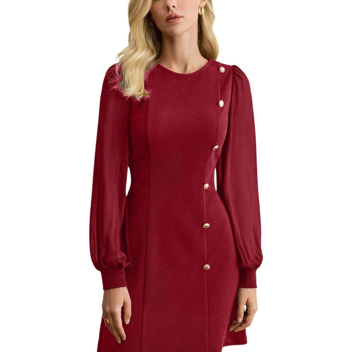 BLWOENS - Vestidos casuales de para mujeres - Rojo