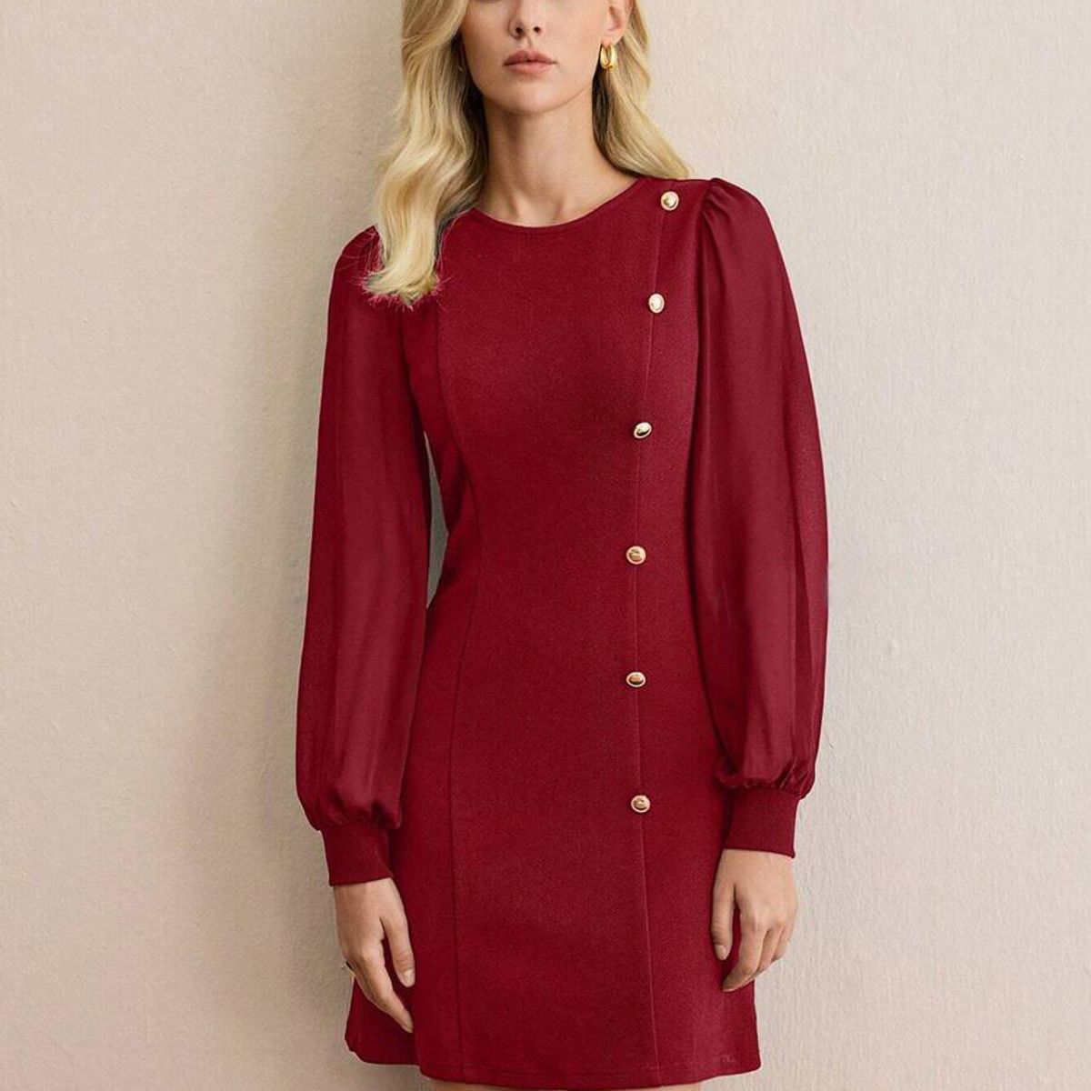 BLWOENS - Vestidos casuales de para mujeres - Rojo