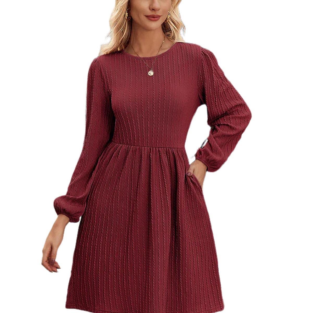 BLWOENS - Vestidos casuales de para mujeres - Rojo