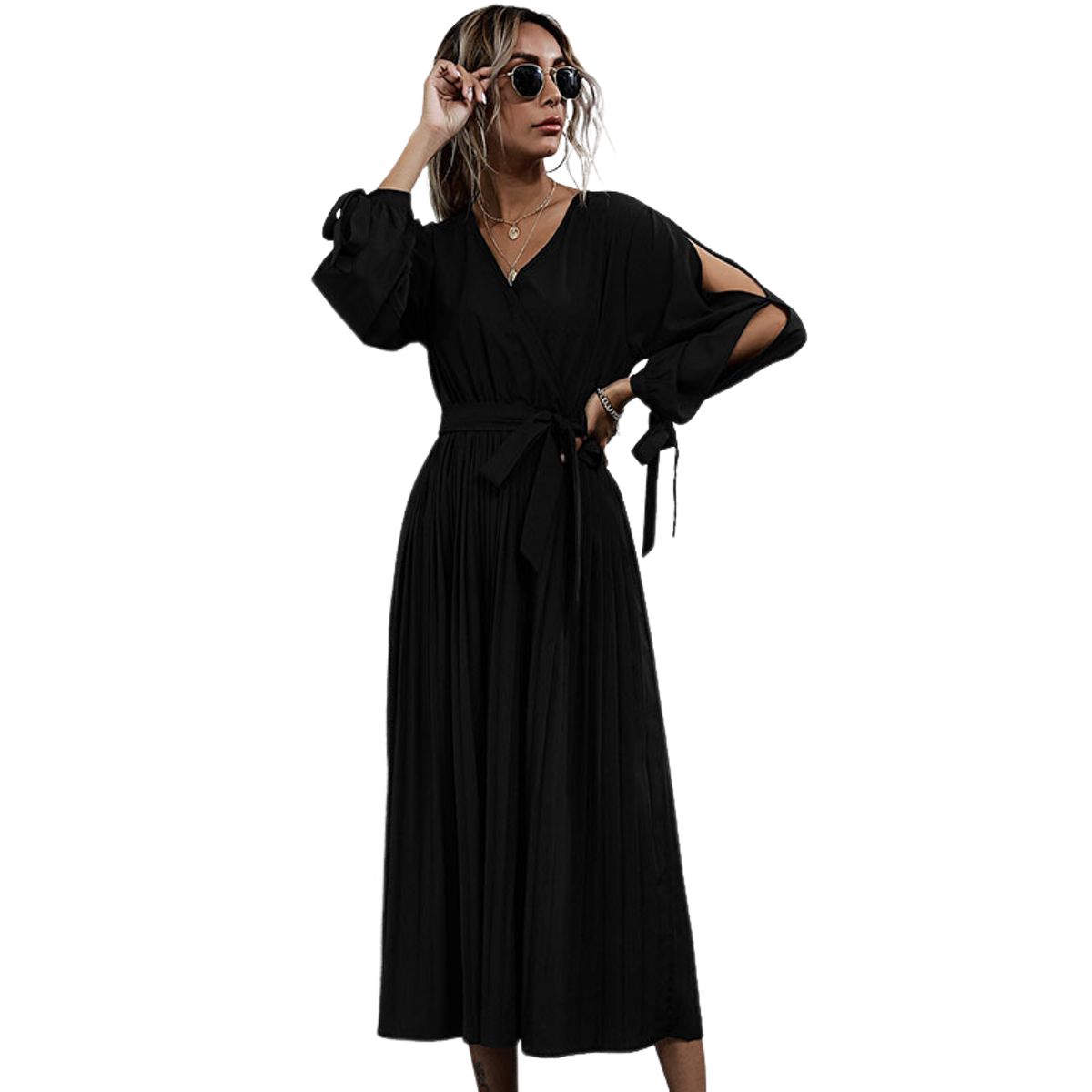 BLWOENS - Vestidos casuales de para mujeres - Negro