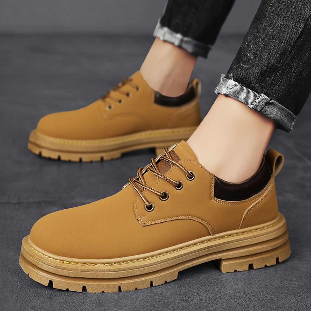 BLWOENS - Zapatos de portivas para hombres Zapatillas - Marrón