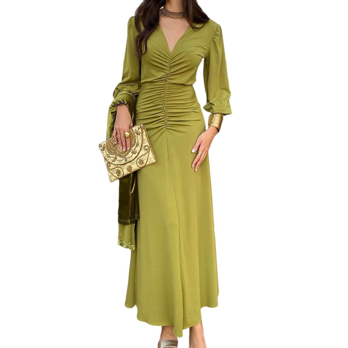 BLWOENS - Vestidos casuales de para mujeres - Verde