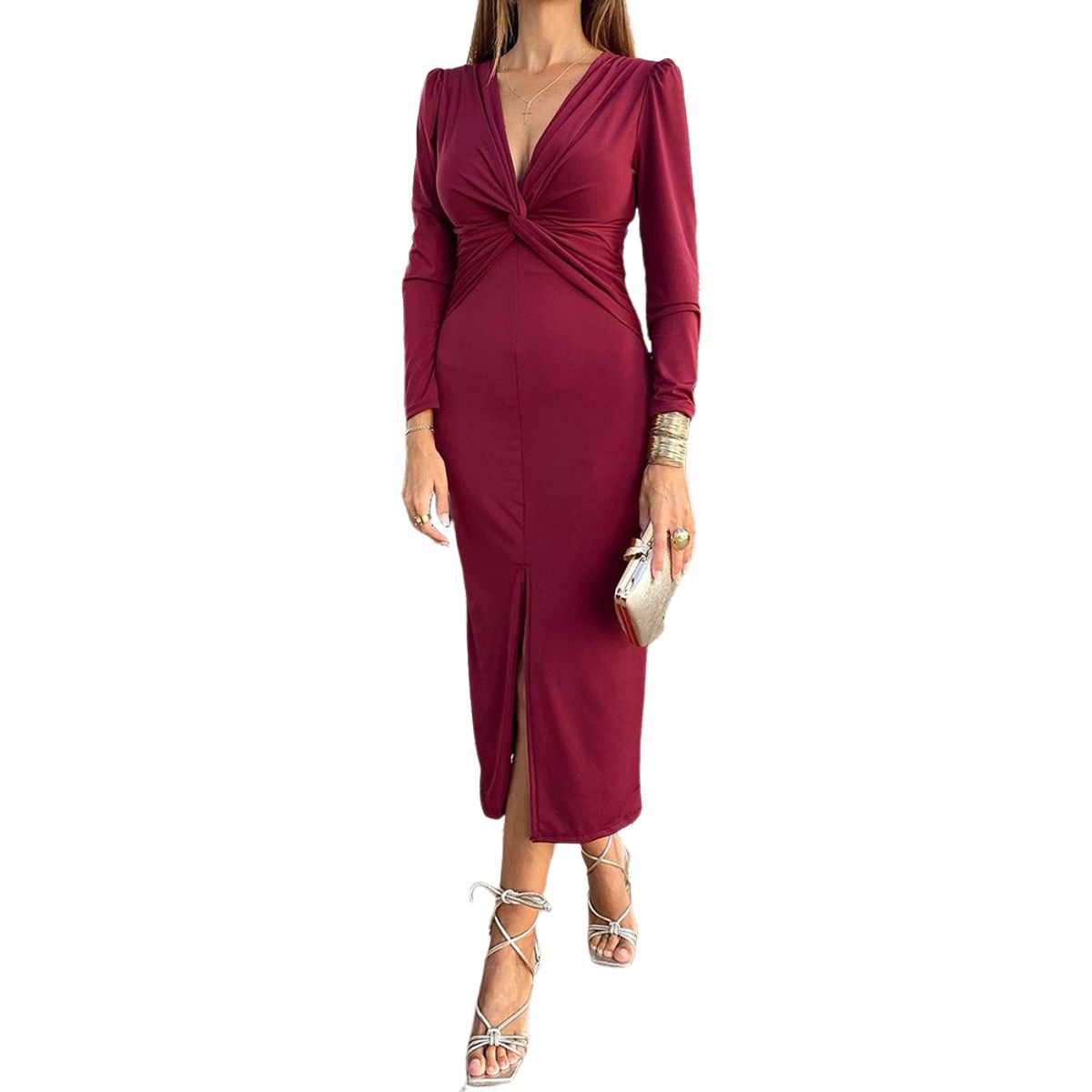 BLWOENS - Vestidos casuales de para mujeres - Rojo