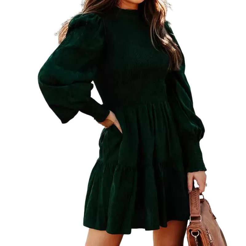 BLWOENS - Vestidos casuales de para mujeres - Verde