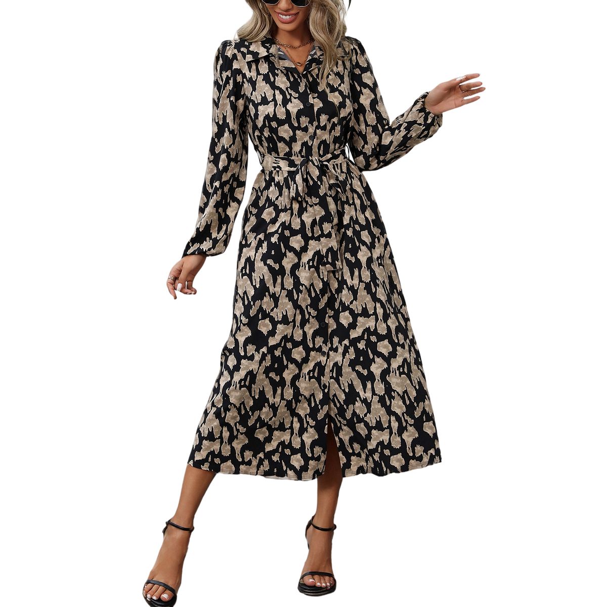 BLWOENS - Vestidos casuales de para mujeres - Negro