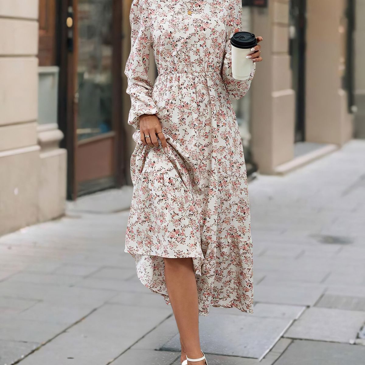 BLWOENS - Vestidos casuales de para mujeres - Rosa