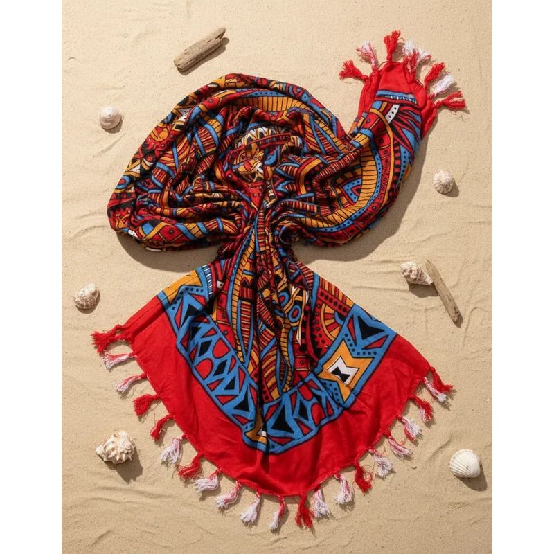 TOALLAS PERU DETALLES Y MAS - Pareo Bambu 100% algodón - Playa o Piscina - tipo mandala