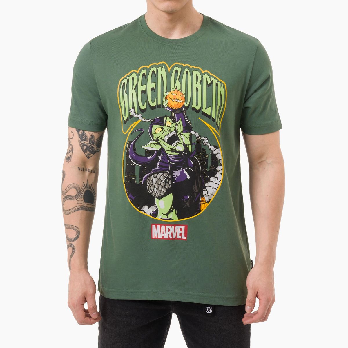 GZUCK - Polos Jersey Greenx-Marvel Gzuck