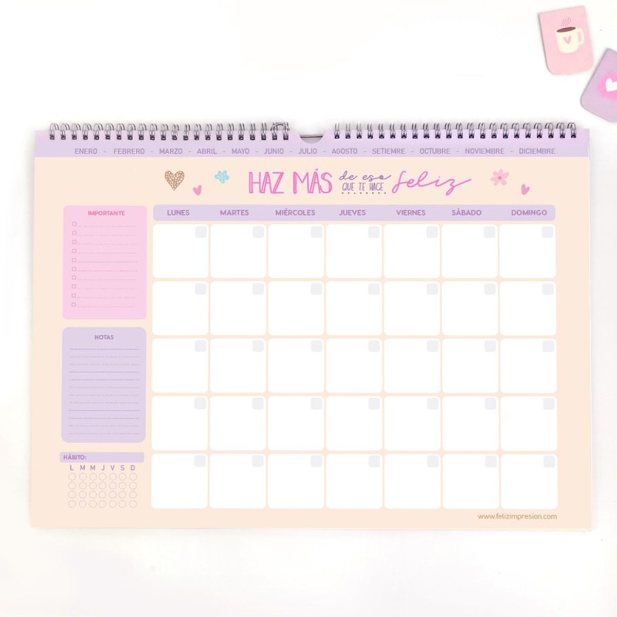 GENERICO - Planner Mensual A3 - Feliz Impresión