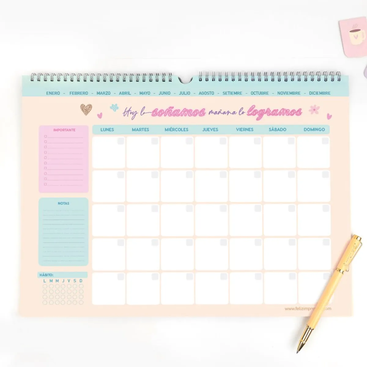 GENERICO - Planner Mensual A3 - Feliz Impresión