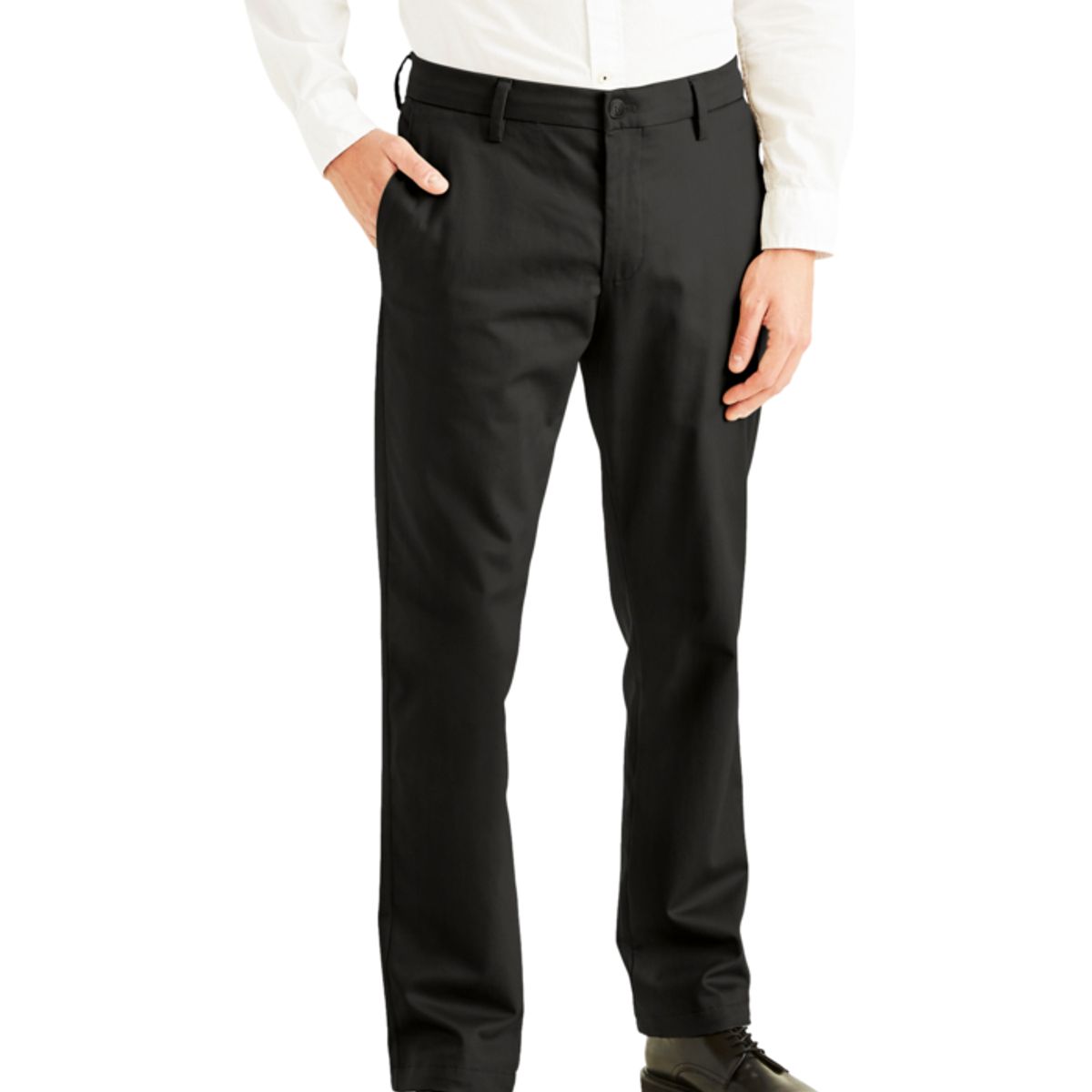 DOCKERS - Pantalón Hombre Signature Khaki Slim Fit Iron Free Negro Dockers