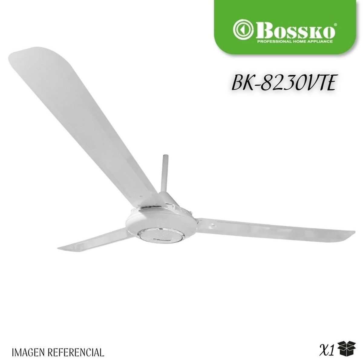 BOSSKO - Ventilador de Techo Bossko BK-8230VTE de 90 Watts