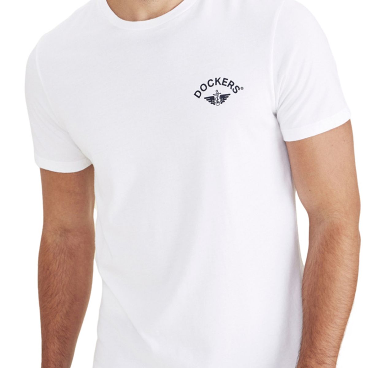 DOCKERS - Polo Hombre Graphic Tee Slim Fit Blanco Dockers