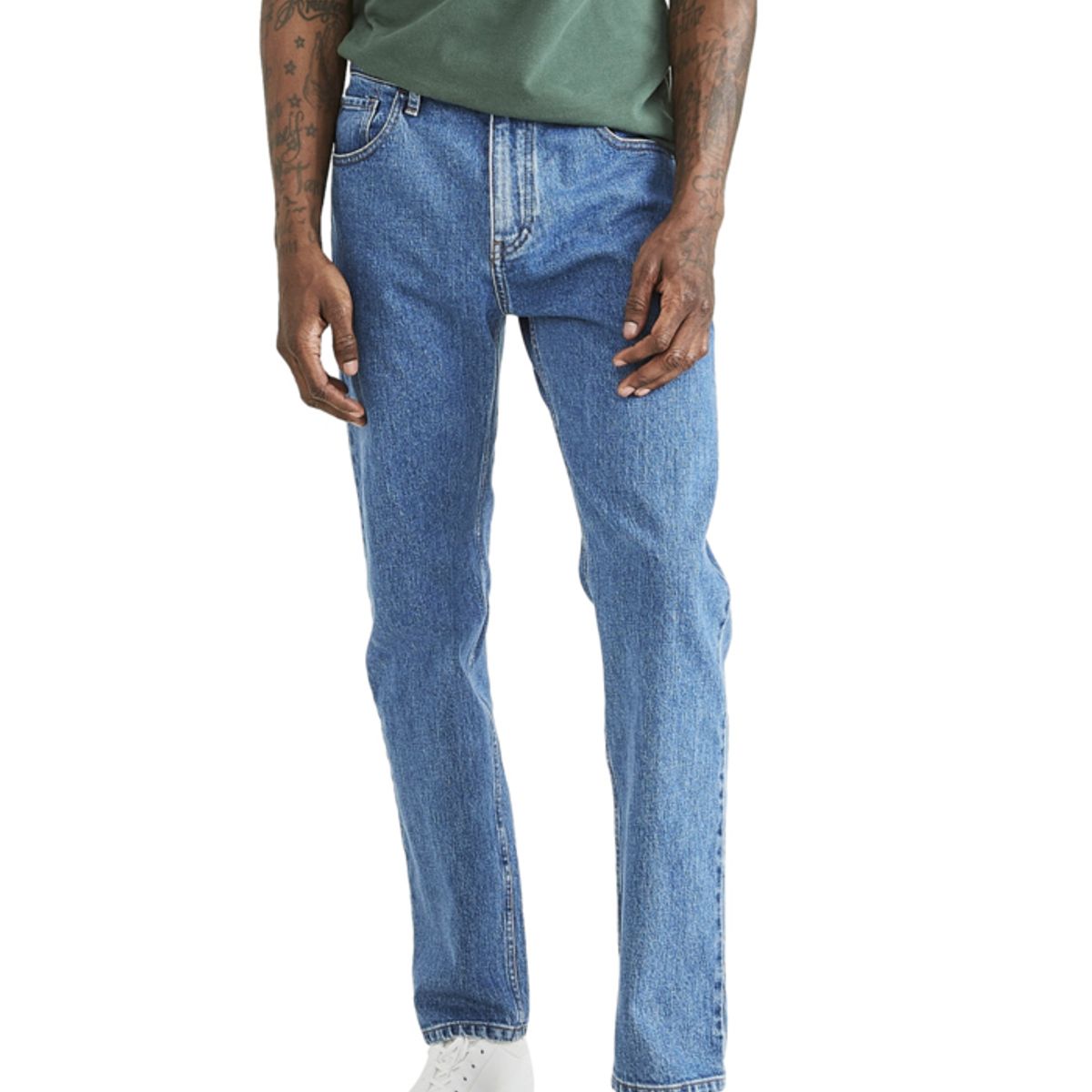 DOCKERS - Pantalón Hombre Jean Cut Straight Fit Azul Claro Dockers