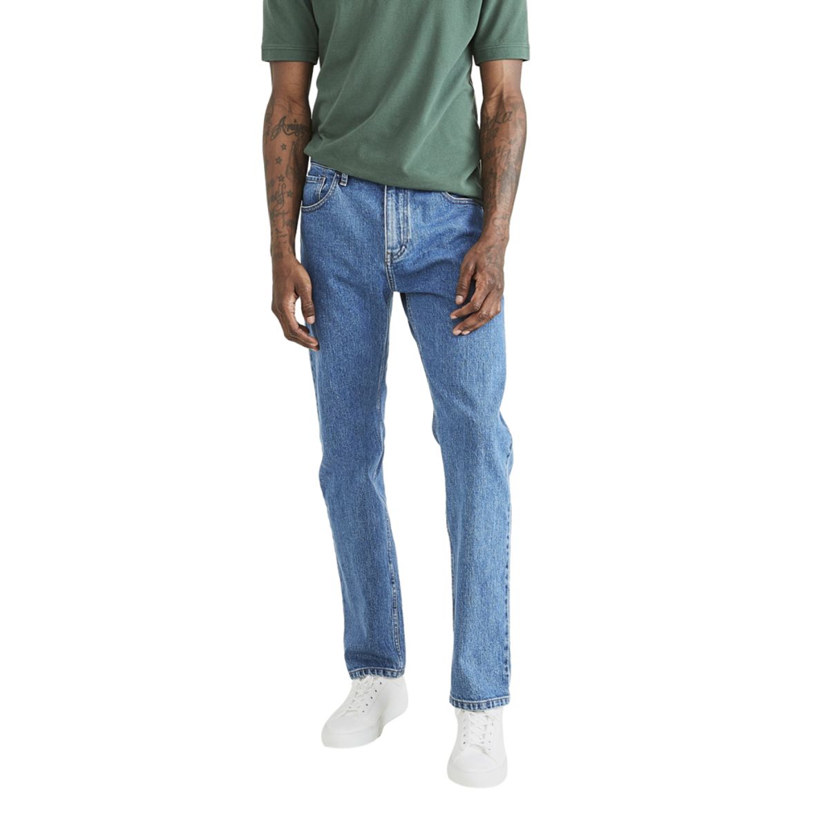 DOCKERS - Pantalón Hombre Jean Cut Straight Fit Azul Claro Dockers