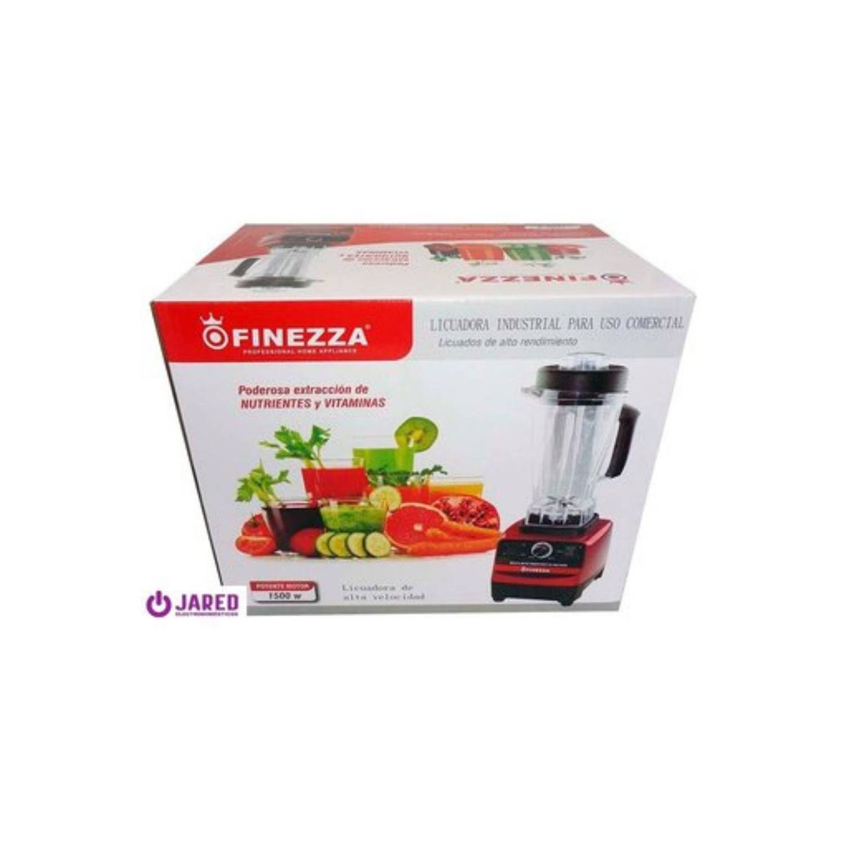 FINEZZA - Licuadora Eléctrica Profesional FINEZZA FZ-889IND Negro