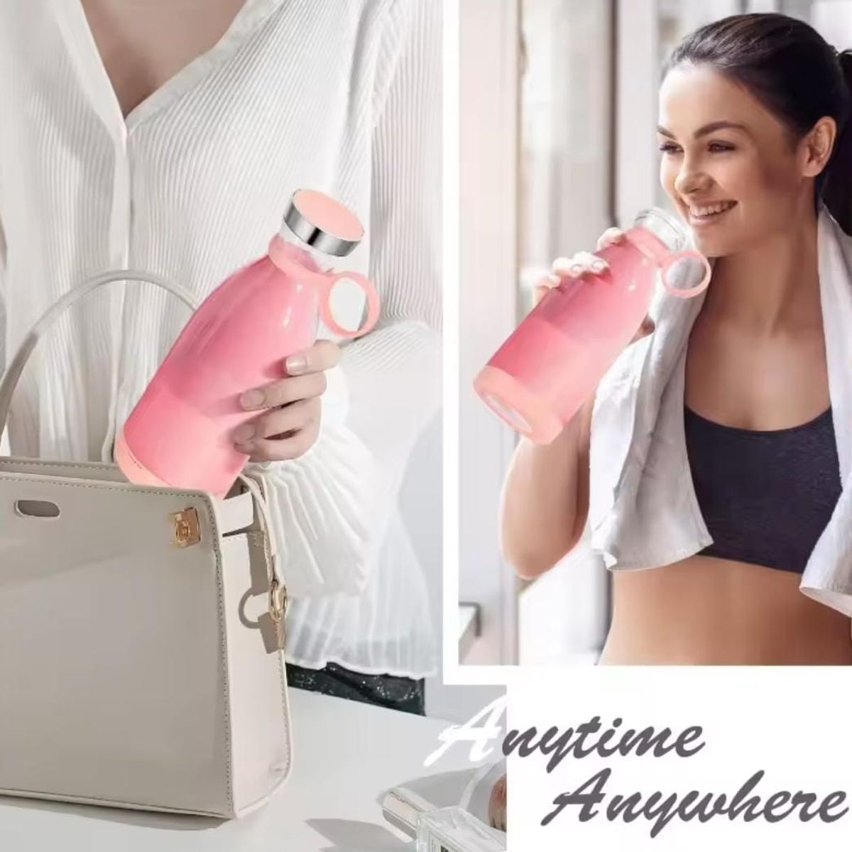 GENERICO - MINI LICUADORA PORTATIL RECARGABLE CON USB COLOR VERDE