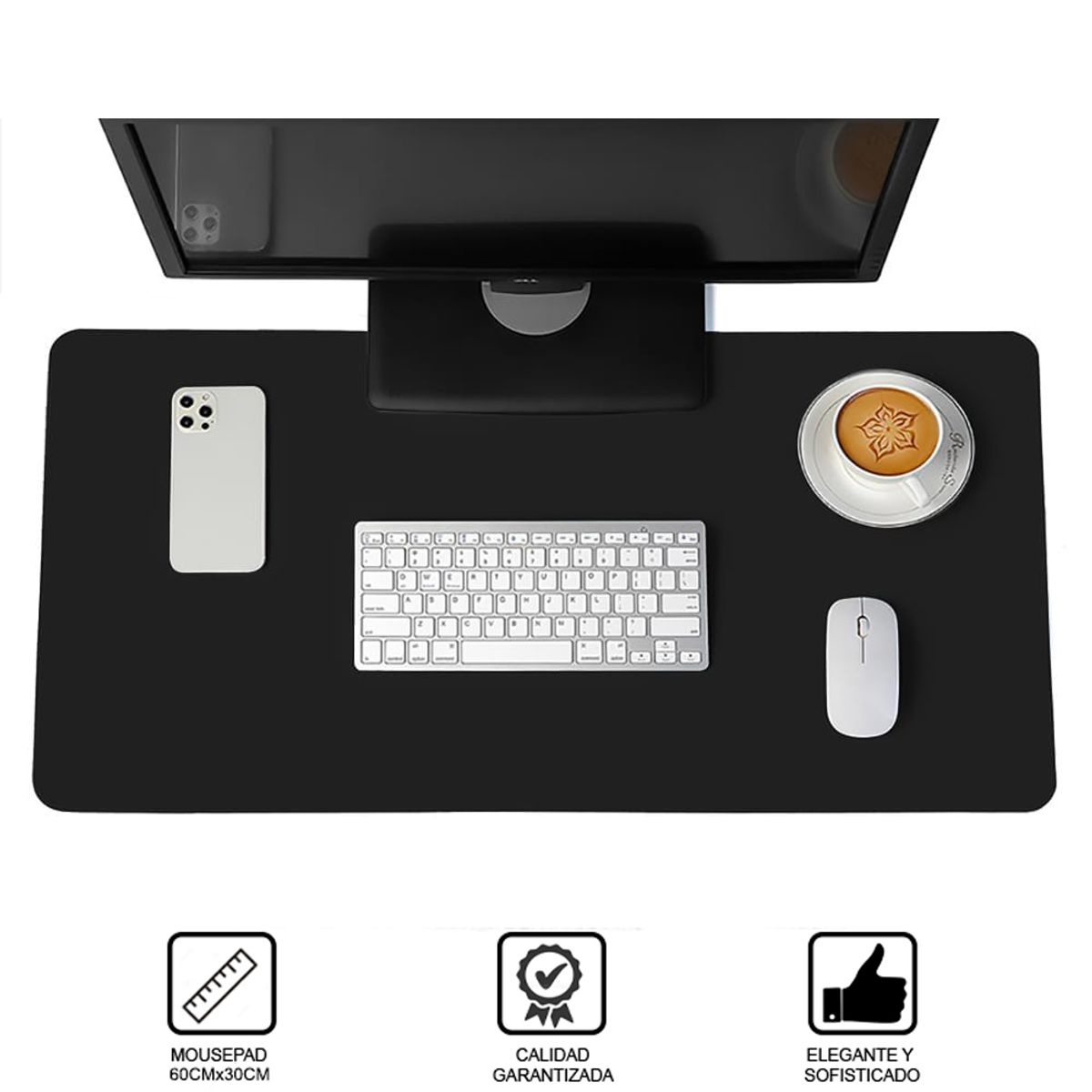 DREIZT - Mousepad para Escritorio Dreizt Negro XL