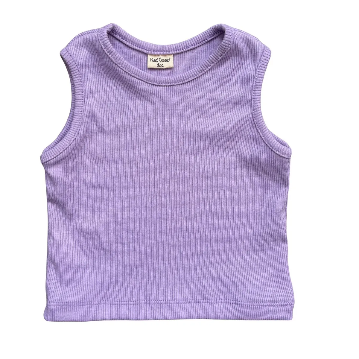 RED CARROT - Top de algodon rib color lila
