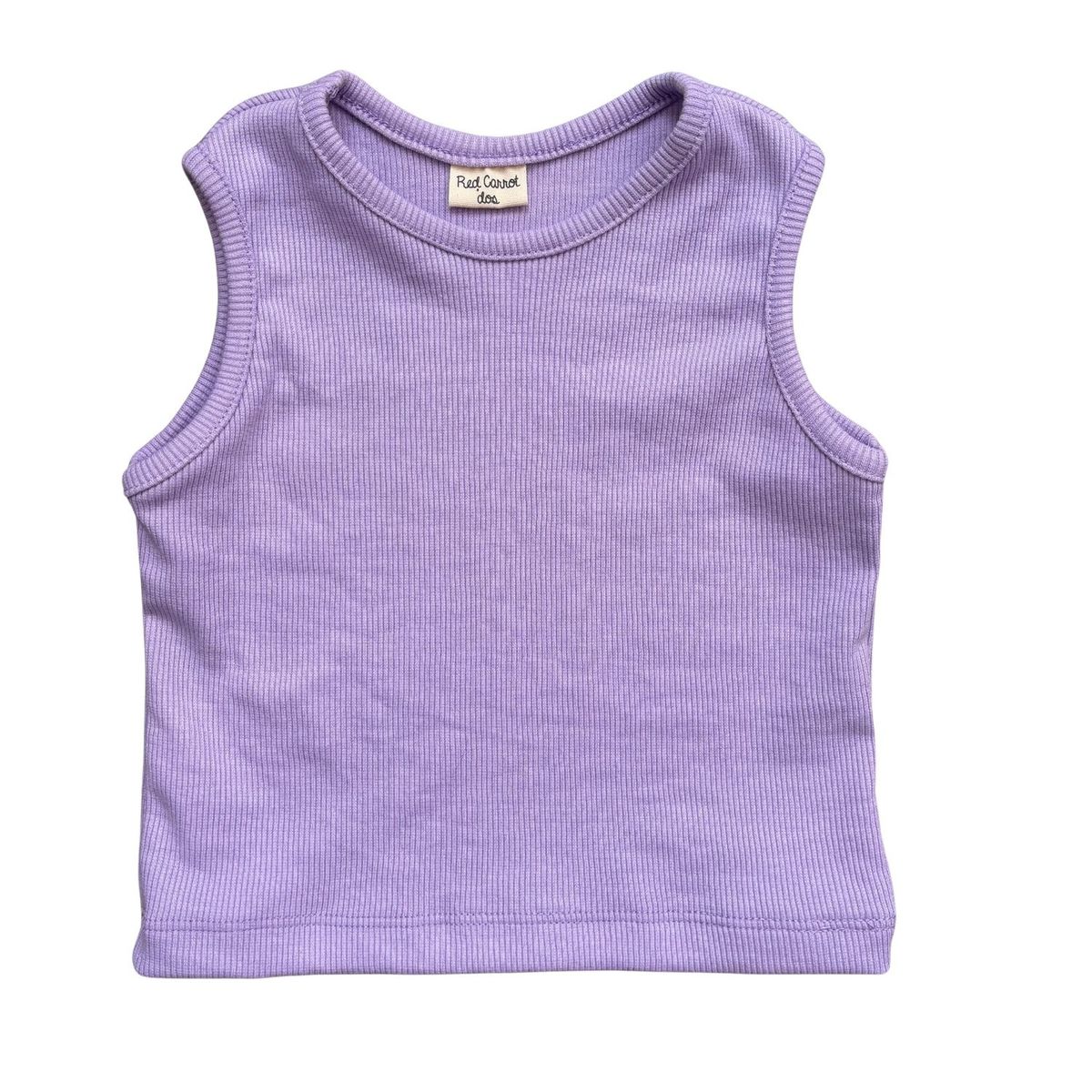 RED CARROT - Top de algodon rib color lila