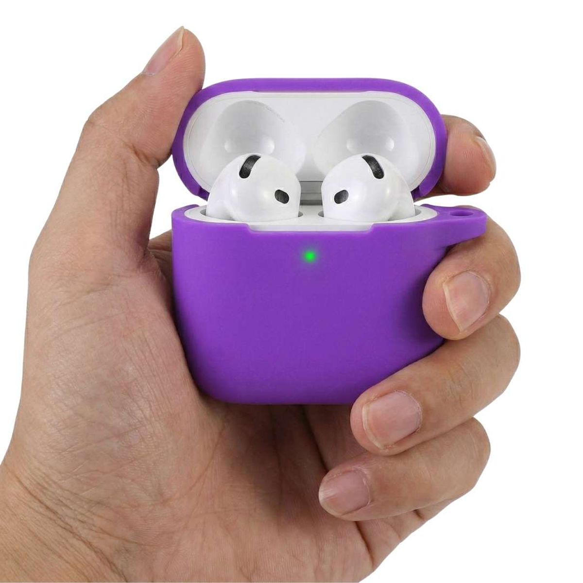 GENERICO - Case Protector de Silicona para Audífonos Apple Airpods 4 gen Lila