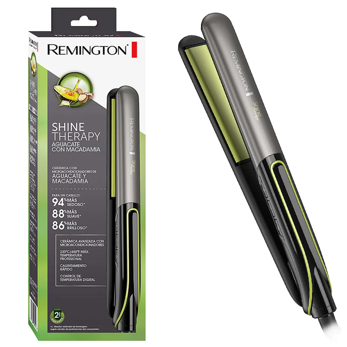 REMINGTON - Plancha Alisador Shine Therapy Palta