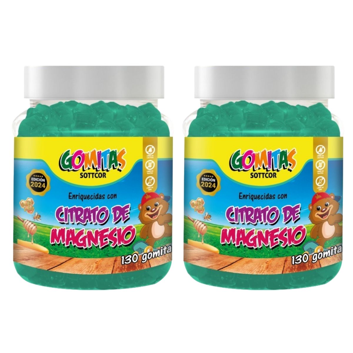 GENERICO - Magnesio Para Niños Gomitas Sottcor 100g x2